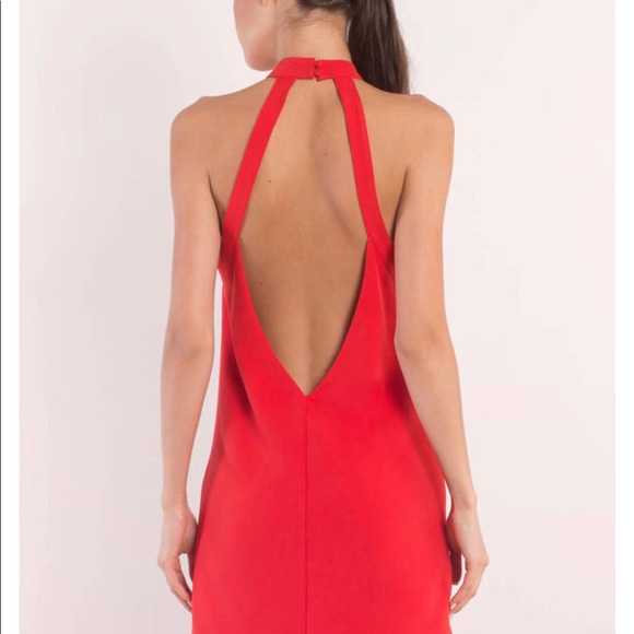 KASEY RED SHIFT DRESS - TOBI - Picture 3 of 5